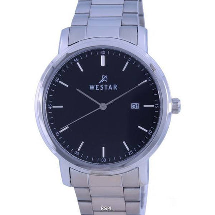 Westar Black Dial Stainless Steel Quartz 50243 STN 103 Womens Watch