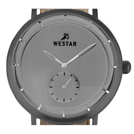 Westar Profile Leather Strap Grey Dial Quartz 50246GGN106 Mens Watch