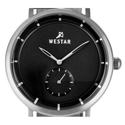Westar Profile Leather Strap Black Dial Quartz 50246STN103 Mens Watch