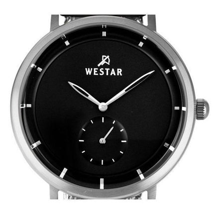 Westar Profile Stainless Steel Black Dial Quartz 50247STN103 Mens Watch