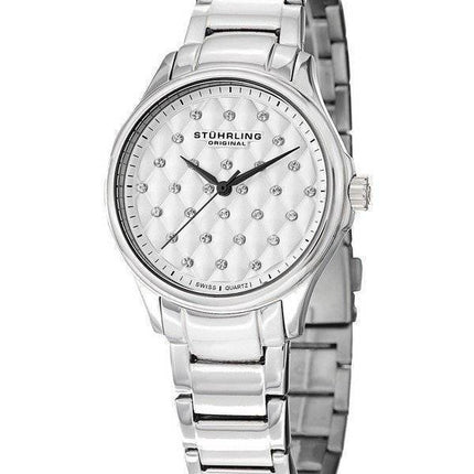 Stuhrling Original Culcita Swarovski Crystals Swiss Quartz 567.01 Womens Watch