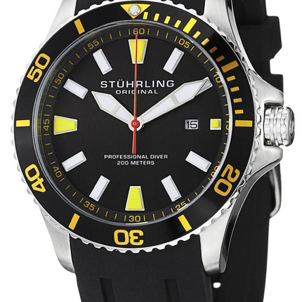 Stuhrling Original Aqua Diver Regatta Quartz 706.04 Mens Watch