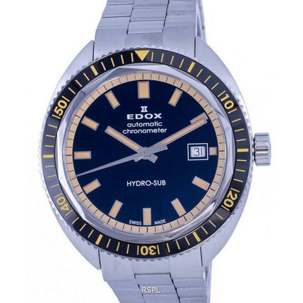 Edox Hydro-Sub Divers Stainless Steel Black Dial Automatic 801283NBMNIB 80128 3NBM NIB 300M Mens Watch