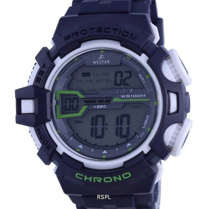 Westar Digital Silicon Strap Quartz 85004 PTN 001 100M Mens Watch