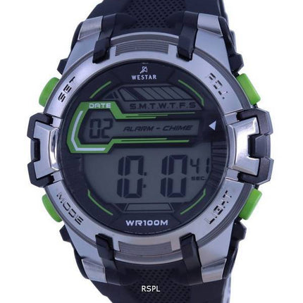 Westar Digital Silicon Strap Quartz 85005 PTN 001 100M Mens Watch
