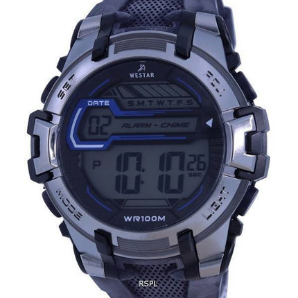 Westar Digital Silicon Strap Quartz 85005 PTN 003 100M Mens Watch