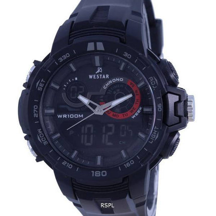 Westar Analog Digital Black Dial Quartz 85011 PTN 001 100M Mens Watch