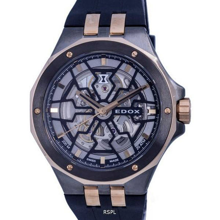 Edox Delfin Mecano Divers Skeleton Dial Automatic 85303357GRNRN 85303 357GR NRN 200M Mens Watch