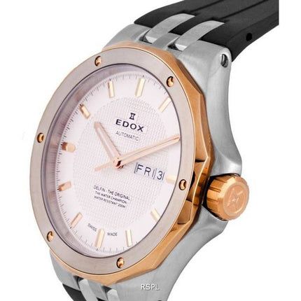 Edox Delfin Divers Silver Dial Automatic 88005357RCAAIR 88005 357RCA AIR 200M Mens Watch