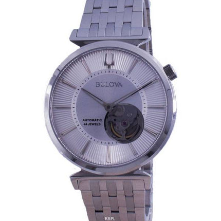 Bulova Classic Regatta Open Heart Dial Automatic 96A235 Mens Watch