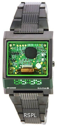 Bulova Computron D-Cave Special Edition Digital Quartz 98C140 Men's Watch