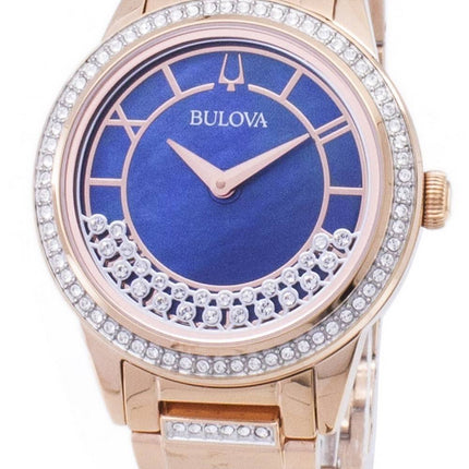 Bulova Crystal TurnStyle 98L247 Quartz Diamond Accents Women's Watch