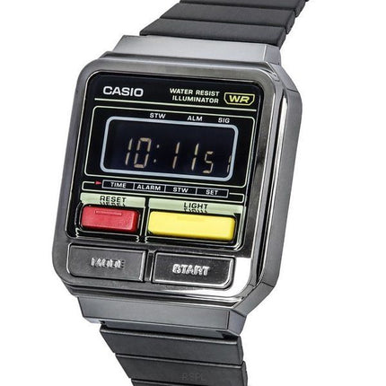 Casio Vintage Digital Stainless Steel Bracelet Quartz A120WEGG-1B A120WEGG-1B Unisex Watch