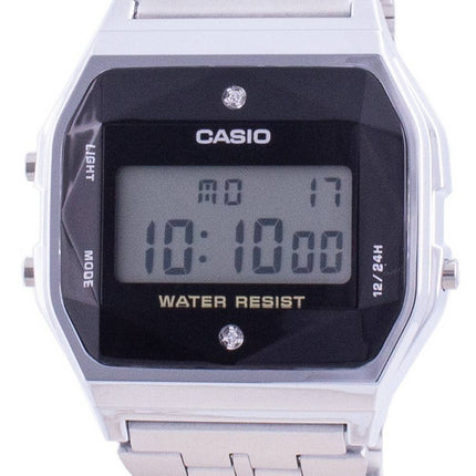 Casio Youth Vintage Diamond Accents Stainless Steel A159WAD-1 A159WAD-1 Unisex Watch