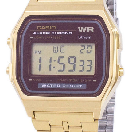 Casio Gold Tone Chronograph Digital A159WGEA-5 Men's Watch