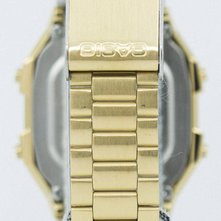 Casio Digital Stainless Steel Alarm Chrono Dual Time A178WGA-1ADF A178WGA-1A Mens Watch