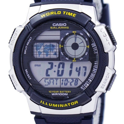 Casio Illuminator World Time Alarm AE-1000W-2AV Men's Watch