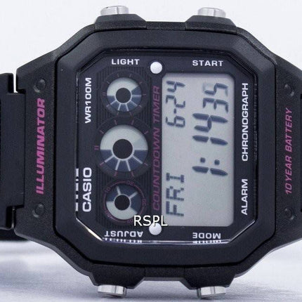 Casio Illuminator Chronograph Alarm Digital AE-1300WH-1A2V Men's Watch