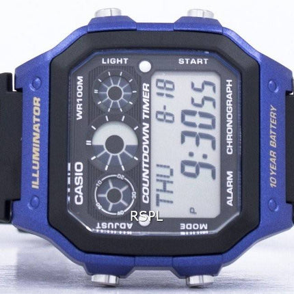 Casio Youth Series Illuminator Chronograph Alarm AE-1300WH-2AV Men's Watch
