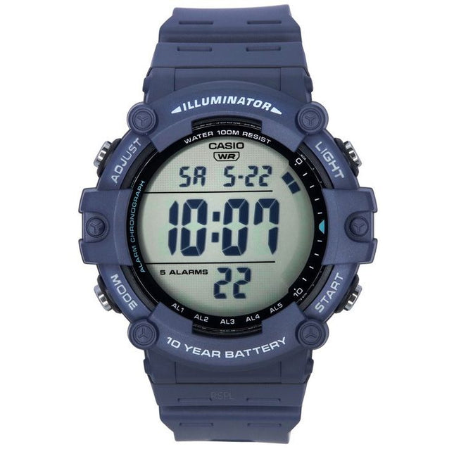 Casio Standard Digital Blue Resin Strap Quartz AE-1500WH-2A 100M Men's Watch