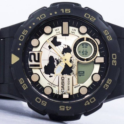 Casio World Time Alarm Analog Digital AEQ-100BW-9AV Men's Watch