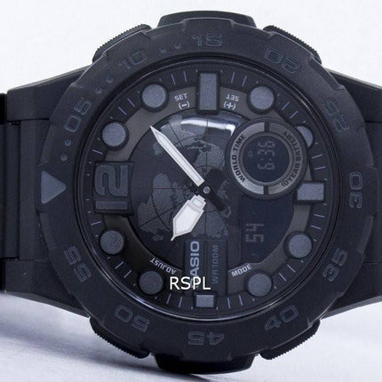 Casio World Time Alarm Analog Digital AEQ-100W-1BV Men's Watch