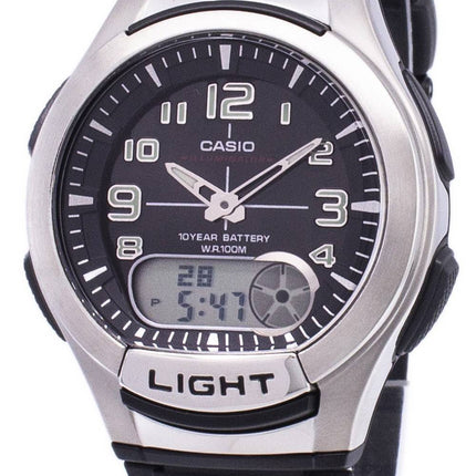 Casio Analog Digital Illuminator Telememo AQ-180W-1BVDF AQ-180W-1BV Mens Watch