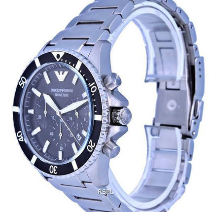 Emporio Armani Herren Chronograph Stainless Steel Quartz AR11360 100M Mens Watch