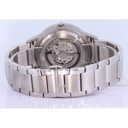 Emporio Armani Renato Stainless Steel Skeleton Dial Automatic AR60055 Mens Watch