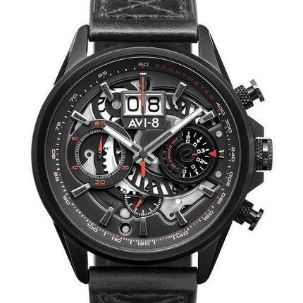 AVI-8 Hawker Harrier II Metador Chronograph Skeleton Black Dial Quartz AV-4065-05 Mens Watch