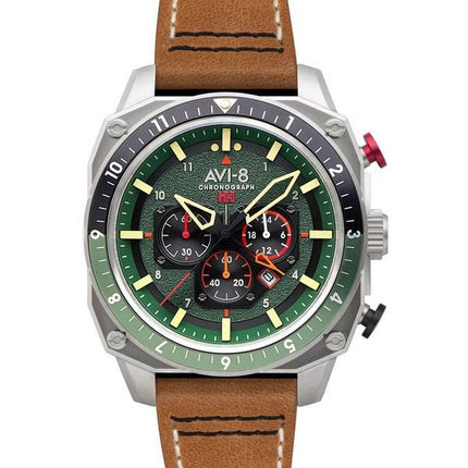 AVI-8 Hawker Hunter Atlas Dual Time Chronograph Forest Quartz AV-4100-01 Men's Watch