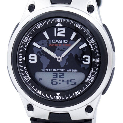 Casio Databank World Time Telememo Analog Digital AW-80-1A2V AW80-1A2V Men's Watch