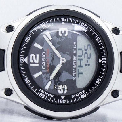 Casio World Time Databank Analog Digital AW-80D-1A2V AW80D-1A2V Men's Watch