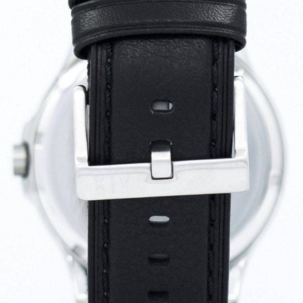 Armani Exchange Black Dial Leather Strap AX2101 Mens Watch