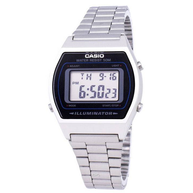 Casio Digital Quartz Stainless Steel Illuminator B640WD-1AVDF B640WD-1AV Men's Watch