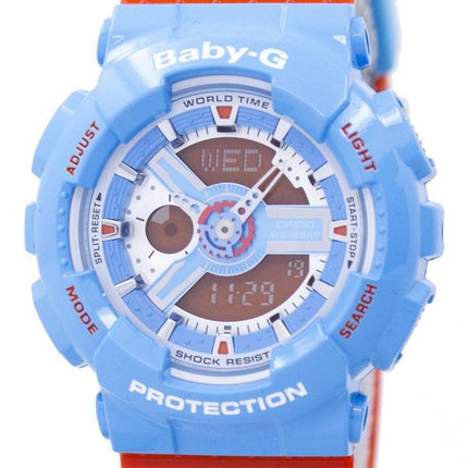 Casio Baby-G World Time Shock Resistant Analog Digital BA-110NC-2A Women's Watch
