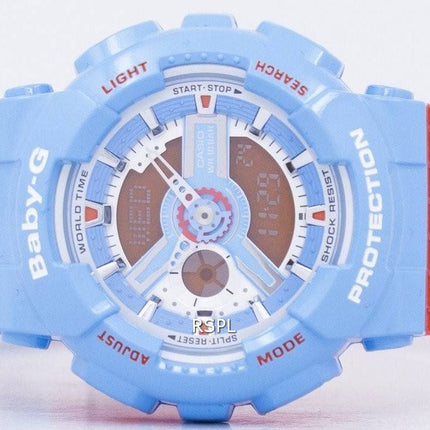 Casio Baby-G World Time Shock Resistant Analog Digital BA-110NC-2A Women's Watch