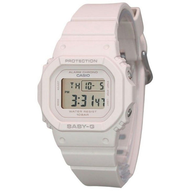 Casio Baby-G Digital Beige Pink Resin Strap Quartz BGD-565U-4 100M Womens Watch