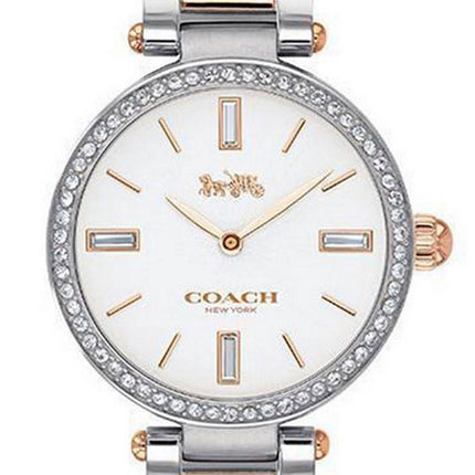 Coach Park Crystal Accents Two Tone Stainless Steel Quartz 14503101 Womens Watch