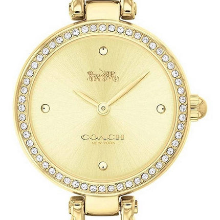 Coach Park Sig C Crystal Accents Gold Tone Stainless Steel Quartz 14503171 Womens Watch