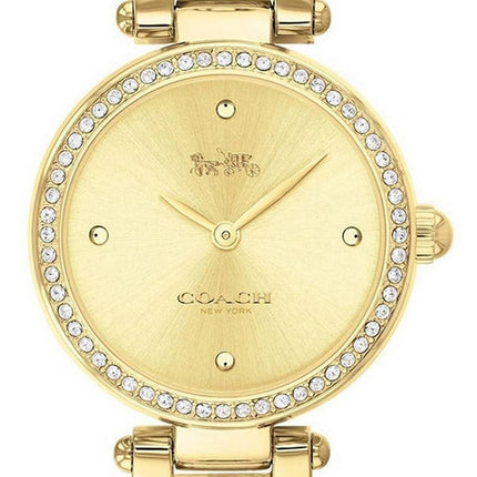 Coach Park Crystal Accents Gold Tone Stainless Steel Quartz 14503276 Womens Watch