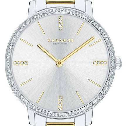 Coach Audrey Silver Dial Two Tone Stainless Steel Quartz 14503357 Womens Watch