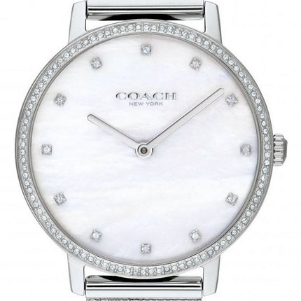 Coach Audrey Mother Of Pearl Dial Stainless Steel Quartz 14503358 Womens Watch