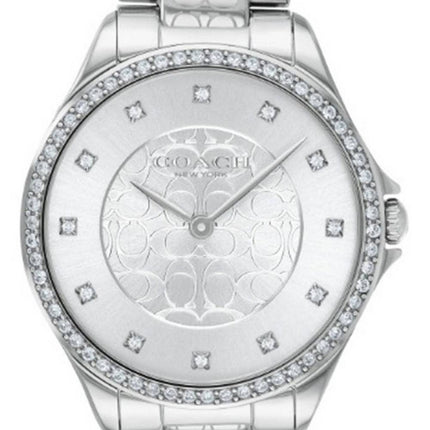 Coach Astor Crystal Accents Stainless Steel Quartz 14503503 Womens Watch