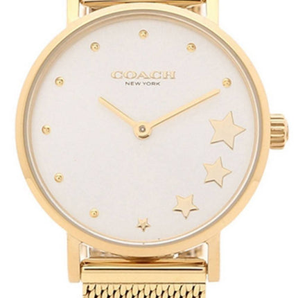 Coach Perry Silver Dial Gold Tone Stainless Steel Quartz 14503521 Womens Watch