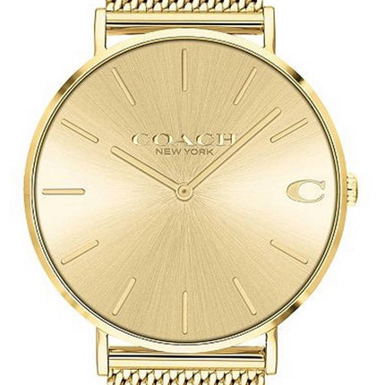 Coach Charles Gold Tone Stainless Steel Quartz 14602428 Mens Watch