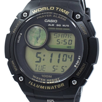 Casio Illuminator World Time Prayer Alarm Digital CPA-100-9A CPA100-9A Men's Watch