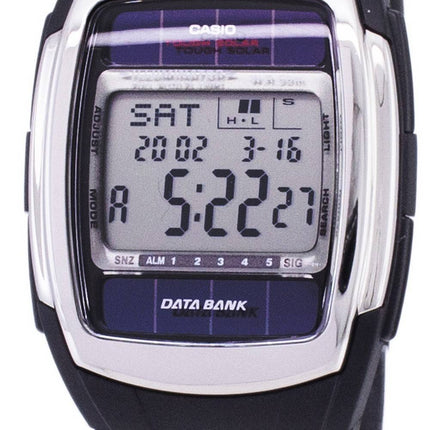 Casio Digital Tough Solar Data Bank 5 Alarm DB-E30-1AVDF DB-E30-1AV Mens Watch