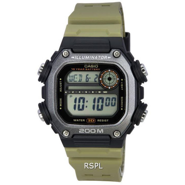 Casio Standard Digital Sand Resin Band Quartz DW-291HX-5A DW291HX-5 200M Men's Watch