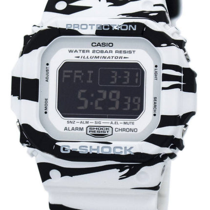 Casio G-Shock Digital Alarm Chrono Tiger Camouflage DW-D5600BW-7 Men's Watch